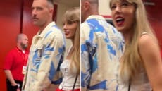 Taylor Swift and Travis Kelce seen together for first time leaving NFL game