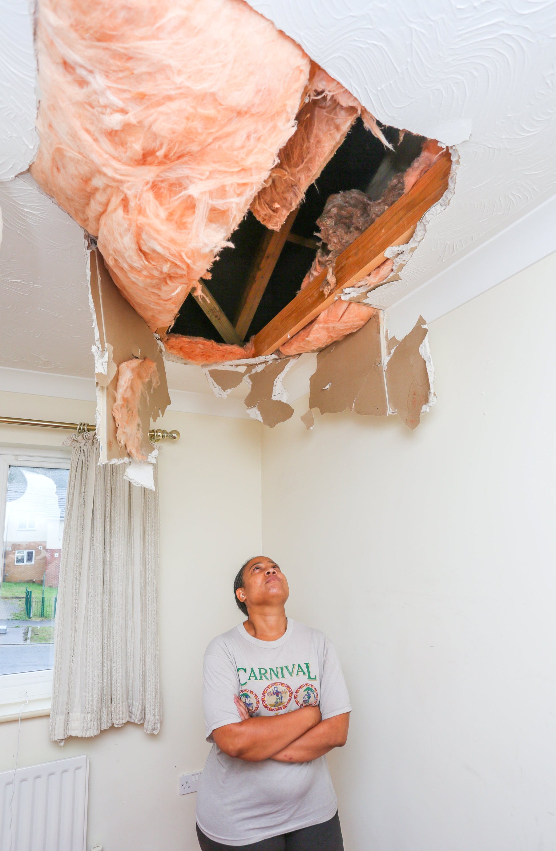 Carla George in her home in Banbury, Oxfordshire, September 20, 2023.