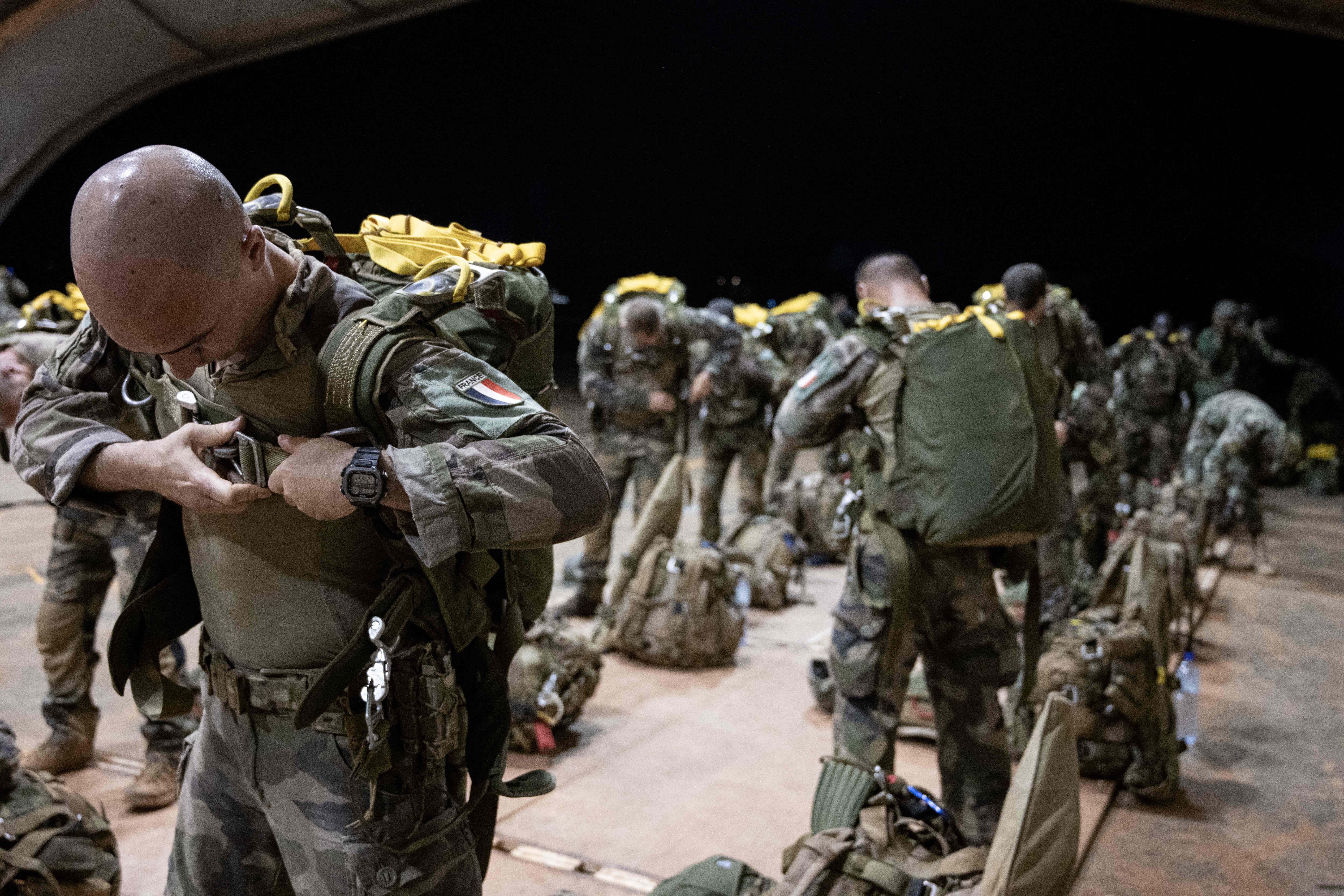 (File image) French soldiers prepare for a mission on the French BAP air base in Niamey