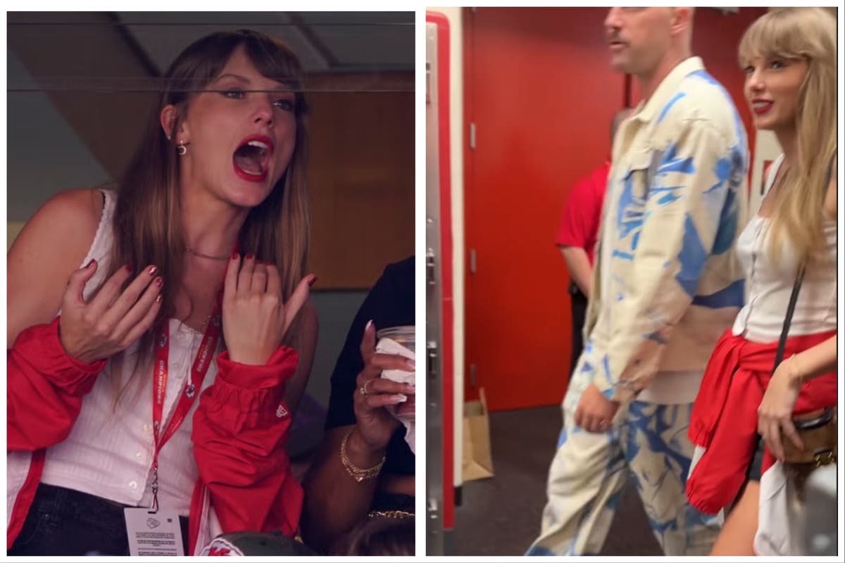 As Travis Kelce Visits Her Apartment, Taylor Swift Dazzles in