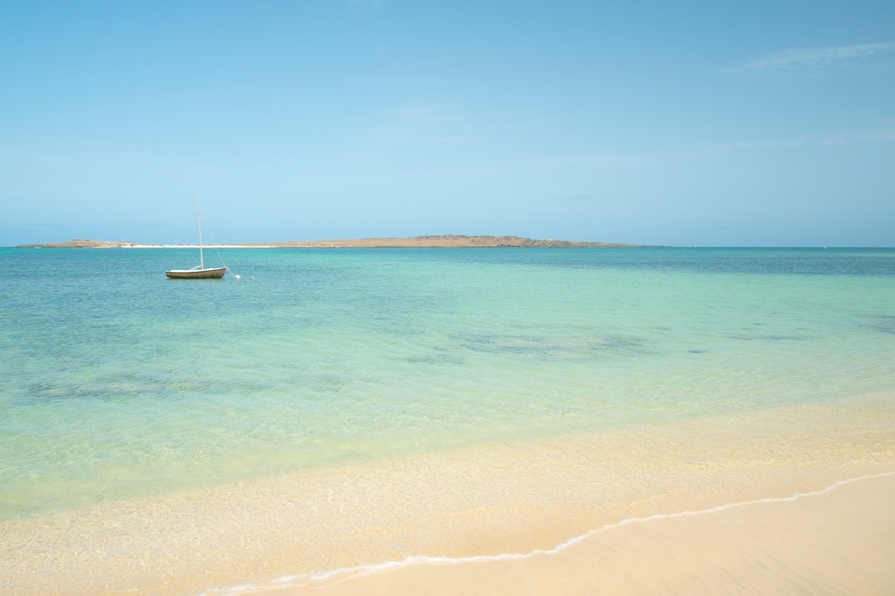 The clear waters of Boa Vista are a favourite with visitors to the west African islands