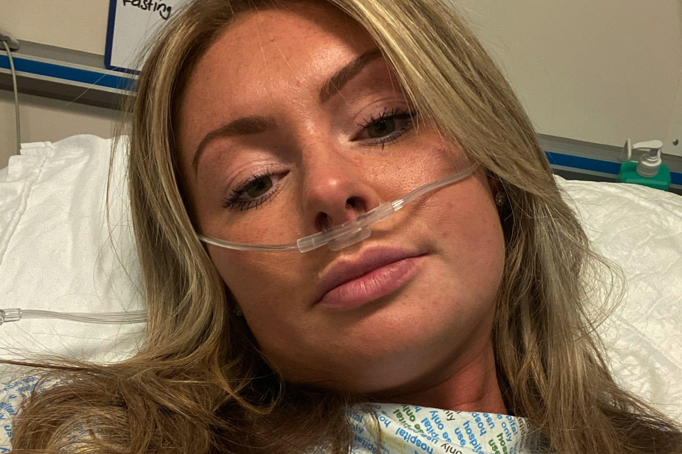 <p>Joanne after the stroke.</p>