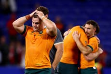Australia coach says Wallabies can’t handle pressure as Rugby World Cup exit looms