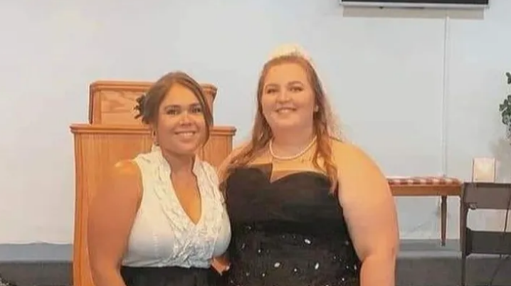 Amber Davis (right), with her cousin Makalya Meave-Byers (left) who was found dead after she went missing