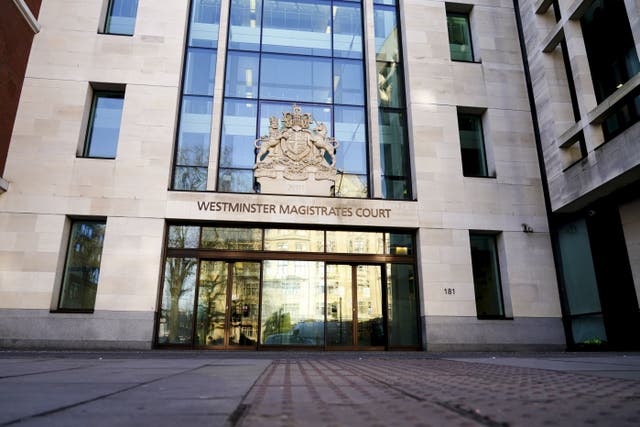 PC Mohammed Rahman appeared at Westminster Magistrates’ Court (Jordan Pettitt/PA)