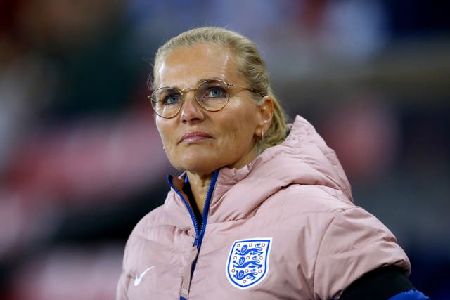 Sarina Wiegman’s England on Tuesday play away against the Netherlands, who she guided to Euros glory and a World Cup final (Will Matthews/PA)