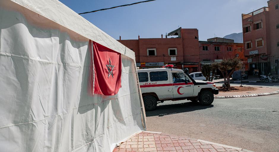 The impromised maternity ward was later upgraded to a ‘temporary structure’ with air con and electricity