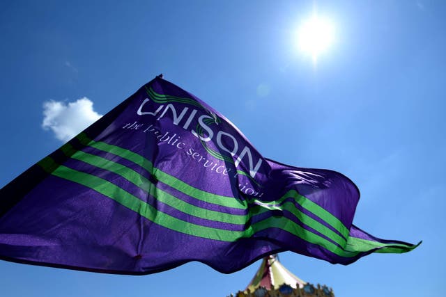 Unison described the pay offer a ‘too little, too late’ (Andrew Matthews/PA)