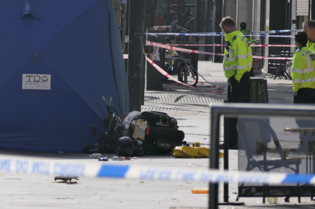 <p>The collision happened close to Warren Street tube station </p>