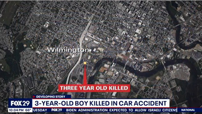 The 3-year-old by died of his injuries after being struck by the vehicle