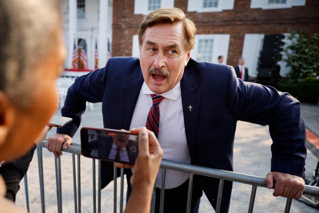 <p>Conspiracy theorist Mike Lindell says MyPillow has been ‘crippled’ after American Express cuts his credit line</p>