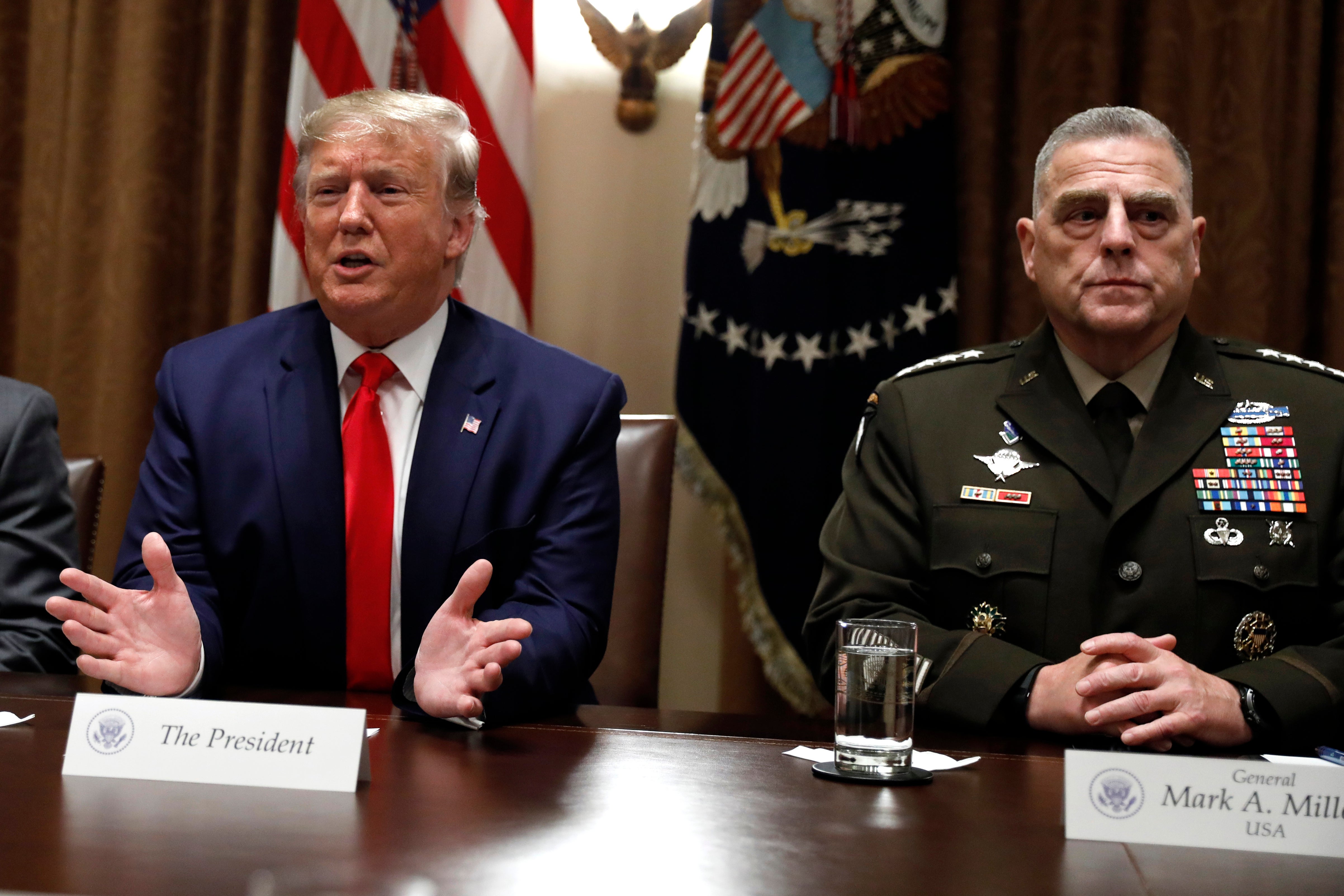 Milley was nominated to be chairman of the Joint Chiefs of Staff by Donald Trump in 2019