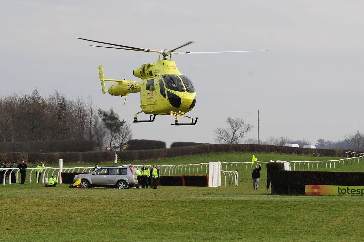 Air ambulance crew member injured in &lsquo;senseless&rsquo; laser attack