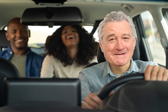 <p>You ridin’ with me?: How Robert De Niro might look in his forthcoming advert for Uber</p>