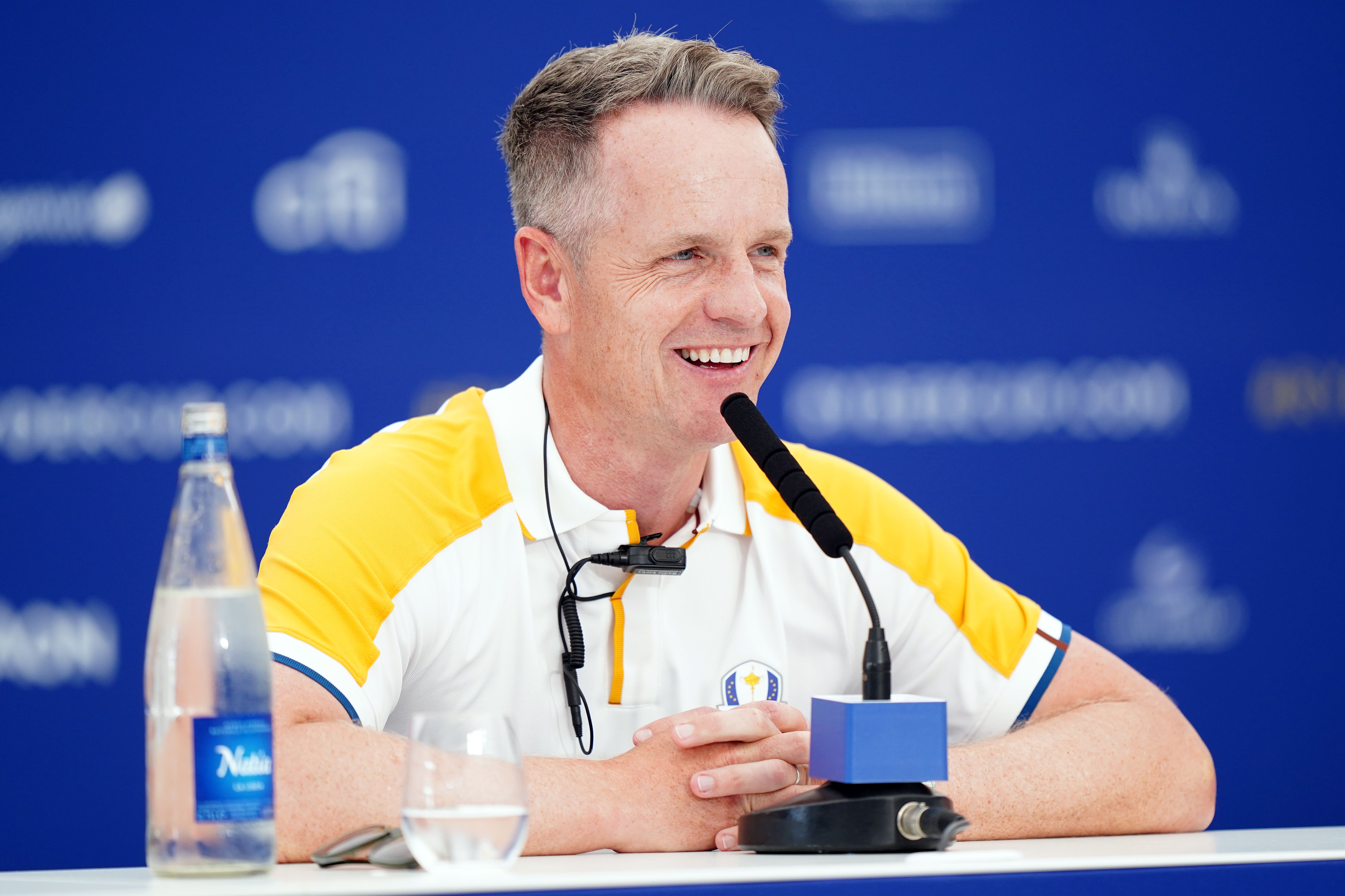 Luke Donald says he will “find a suitable way to celebrate if it goes our way on Sunday” (Zac Goodwin/PA)