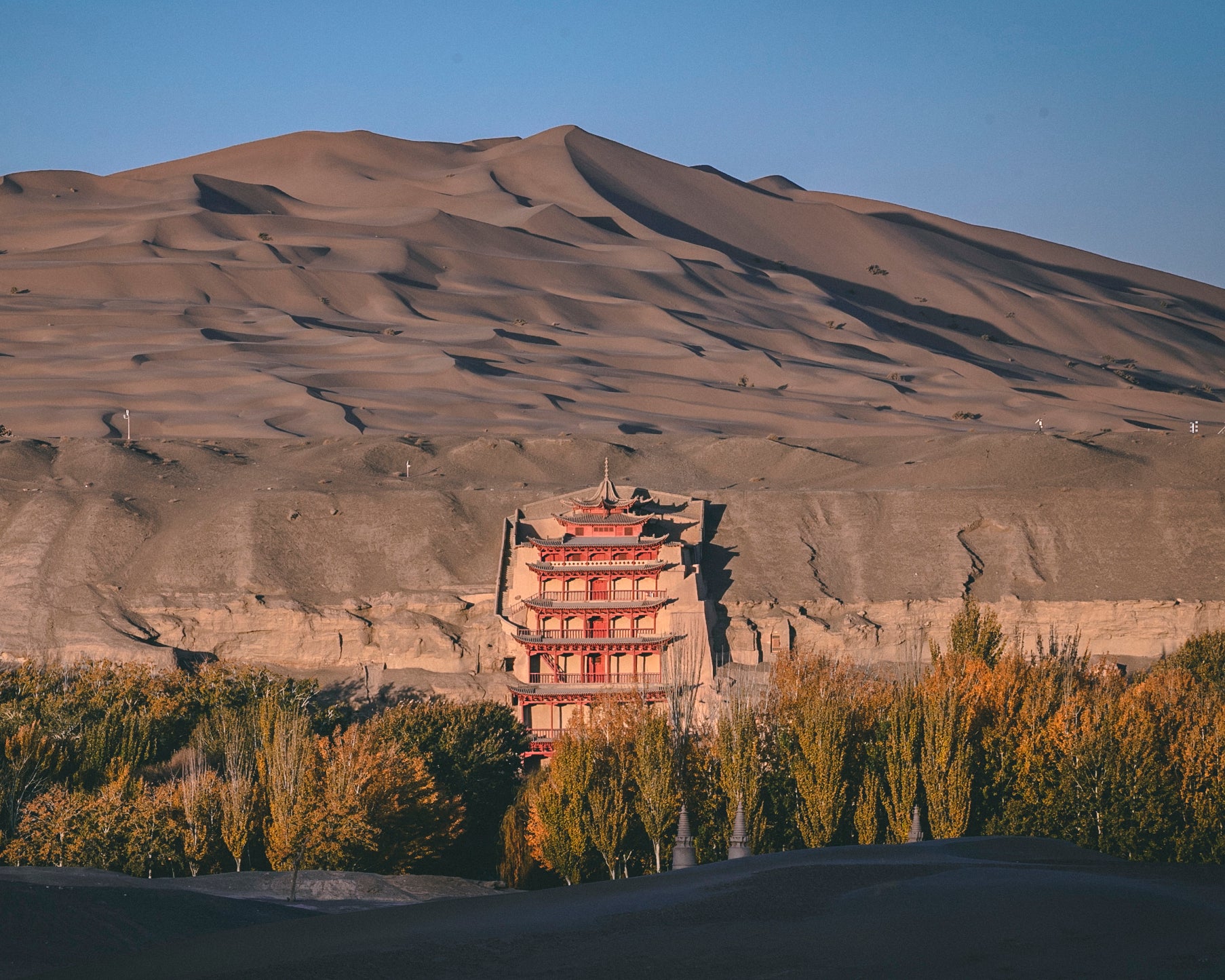 Mogao Caves in Northwest China have been an important site for Frances Wood