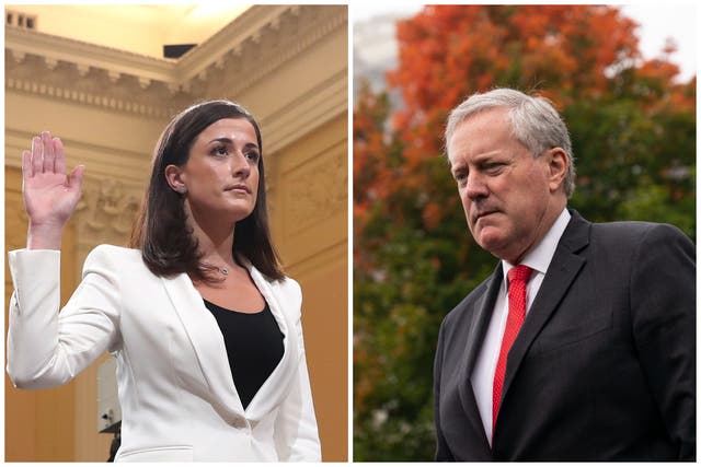 <p>Cassidy Hutchinson reveals what it was like working for Mark Meadows under the Trump administration in her new book “Enough”</p>