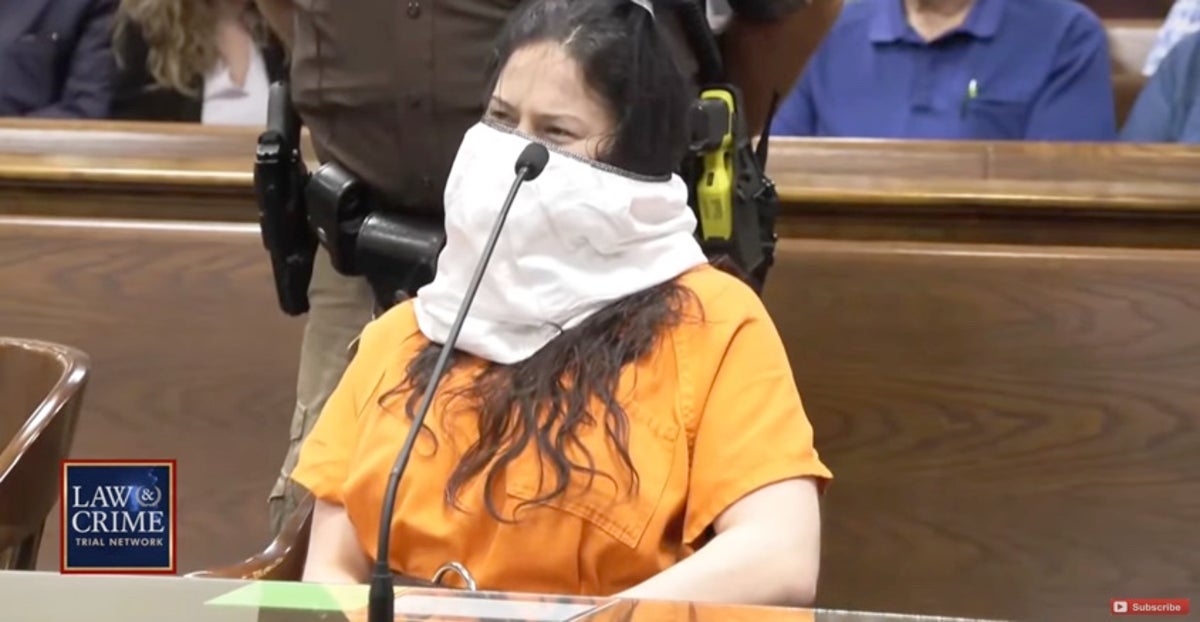 Taylor Schabusiness appears in spit mask as she’s sentenced: update