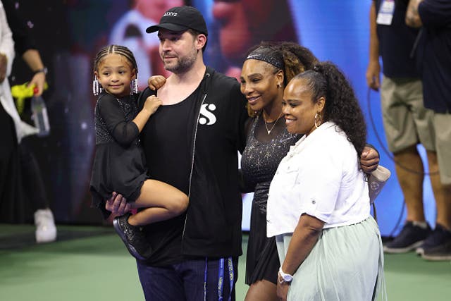 <p>Serena Williams’ daughter Olympia shows off her tennis skills</p>