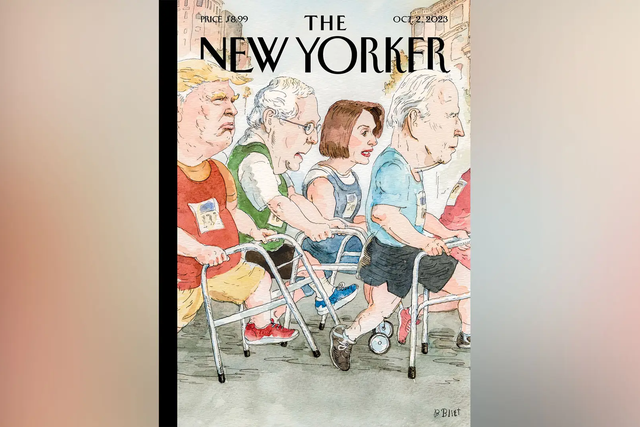 <p>New cartoon for The New Yorker sparks controversy with its ‘ageist’ depictions of the four politicians</p>