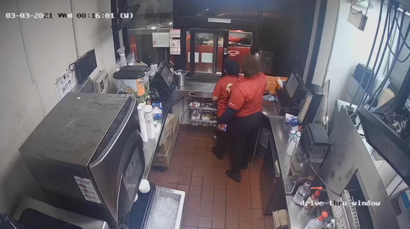 CCTV footage of the 2021 Houston drive-thru incident