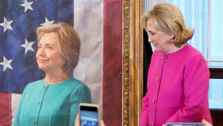 Hillary Clinton makes quip about Trump as her portrait is unveiled News Independent TV picture
