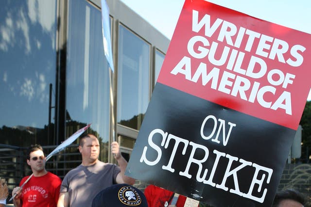 Writers Guild Of America strikes (Ian West/PA)