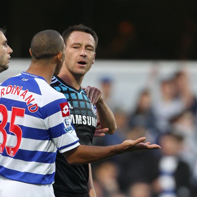 <p>John Terry (right) was accused of racially abusing Anton Ferdinand in 2011 </p>