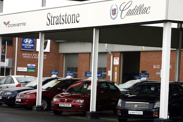Pendragon, owner of the Stratstone brand, has posted higher half-year profits (Peter Byrne/PA