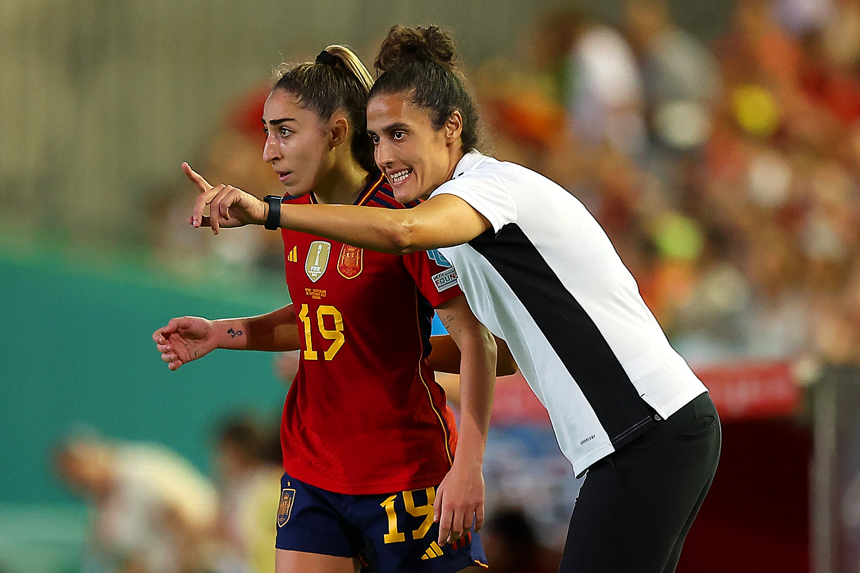 Montse Tome (right) gave surprise call-ups to a number of players who had announced an intention to boycott
