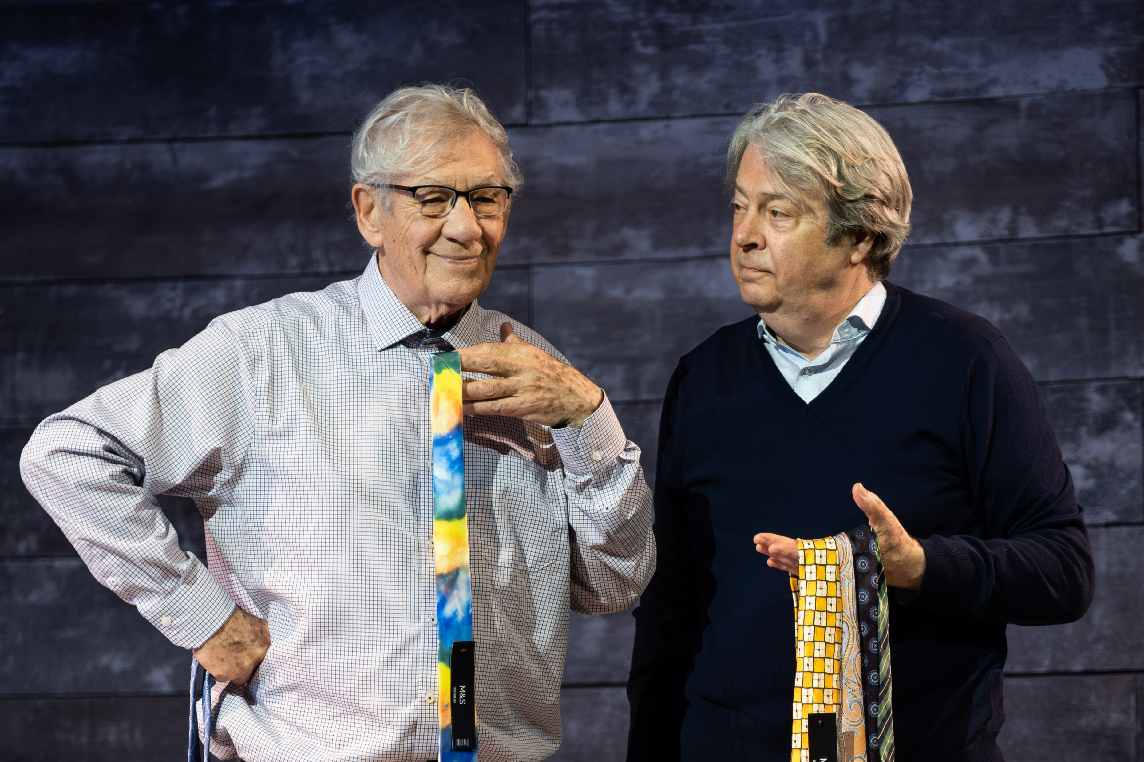 <p>Ian McKellen and Roger Allam in ‘Frank and Percy’ </p>