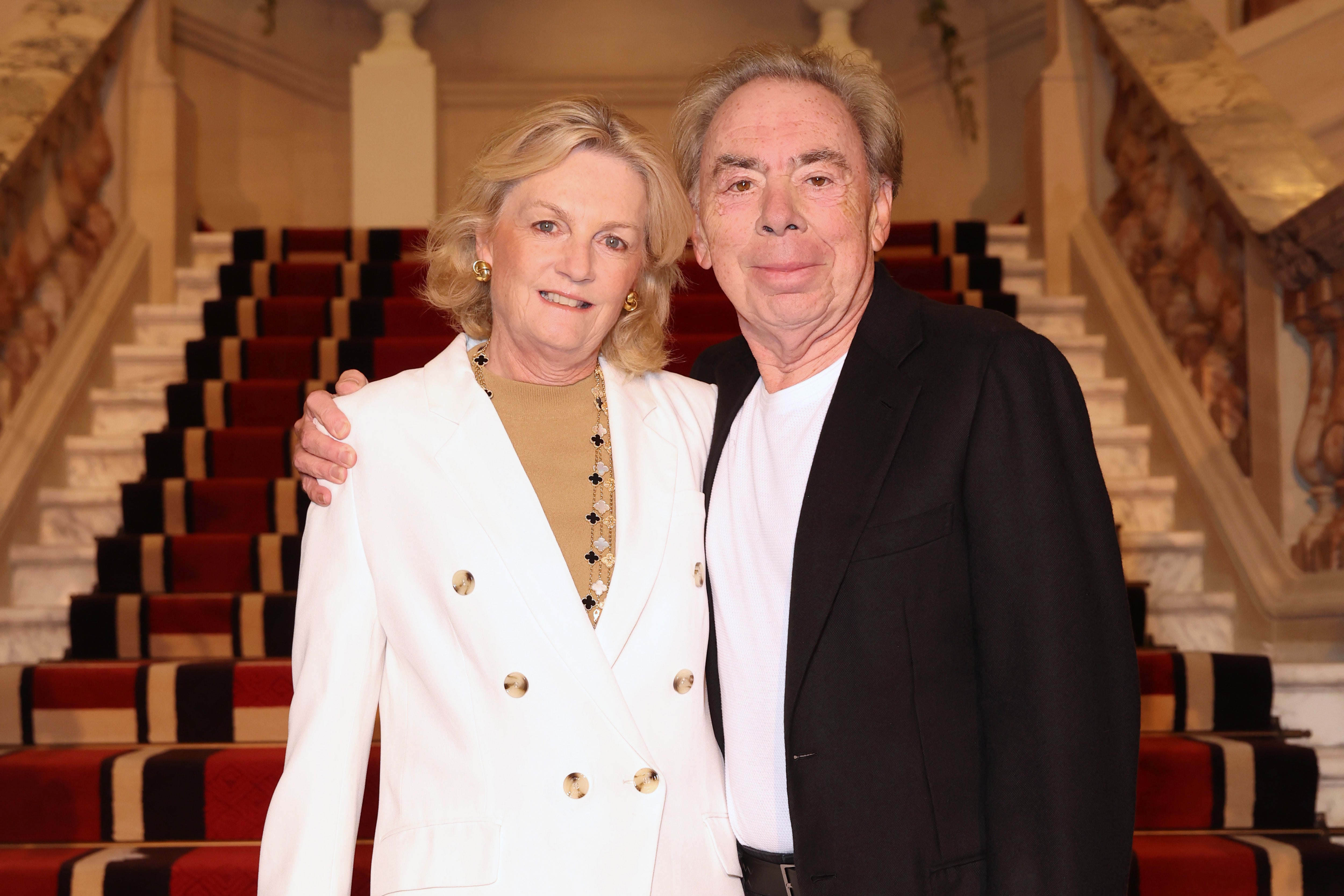 Lord Andrew Lloyd Webber and Lady Madeleine Lloyd Webber at the hotel’s opening on Tuesday