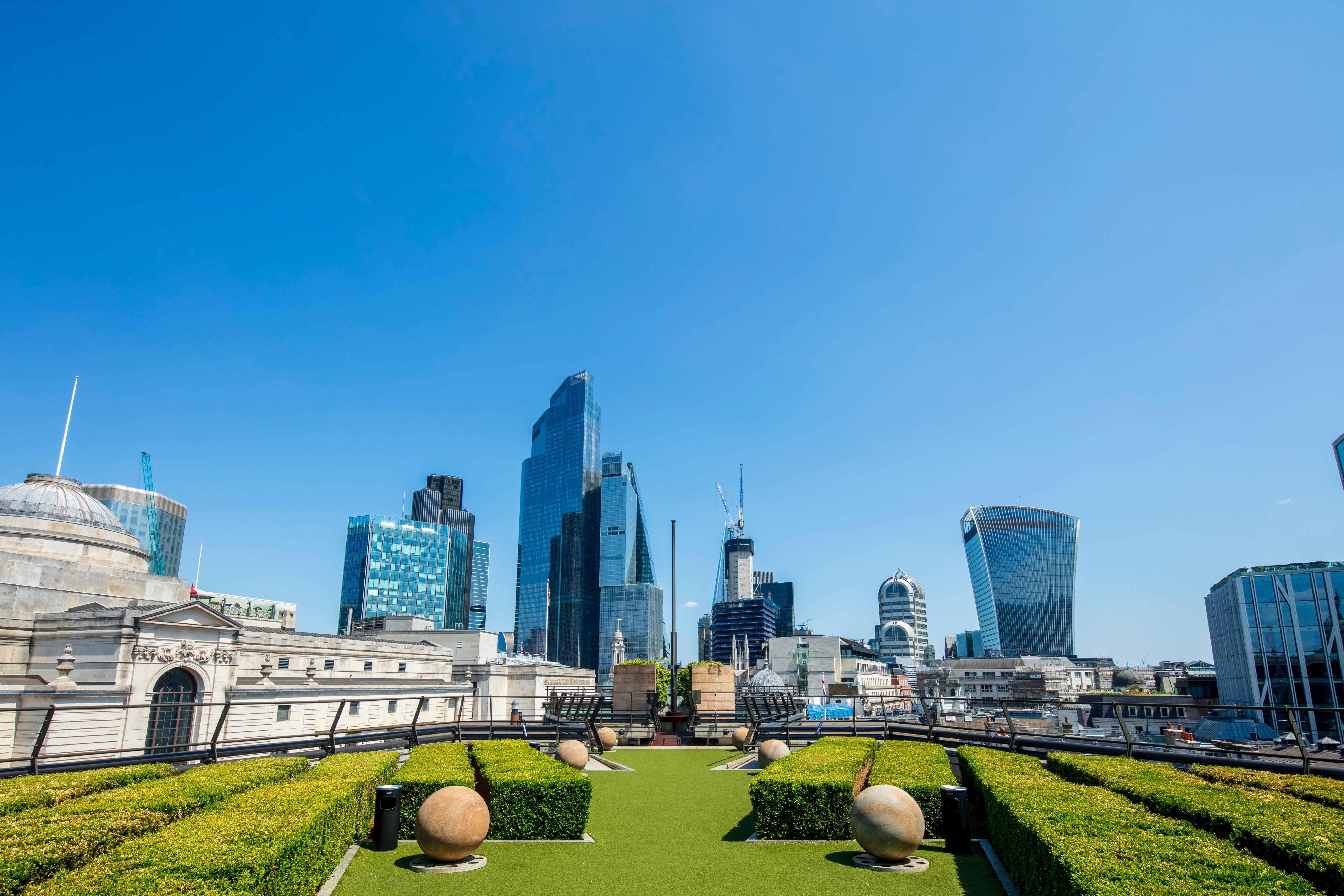 Take in some of the best city views in London at Coq d’Argent