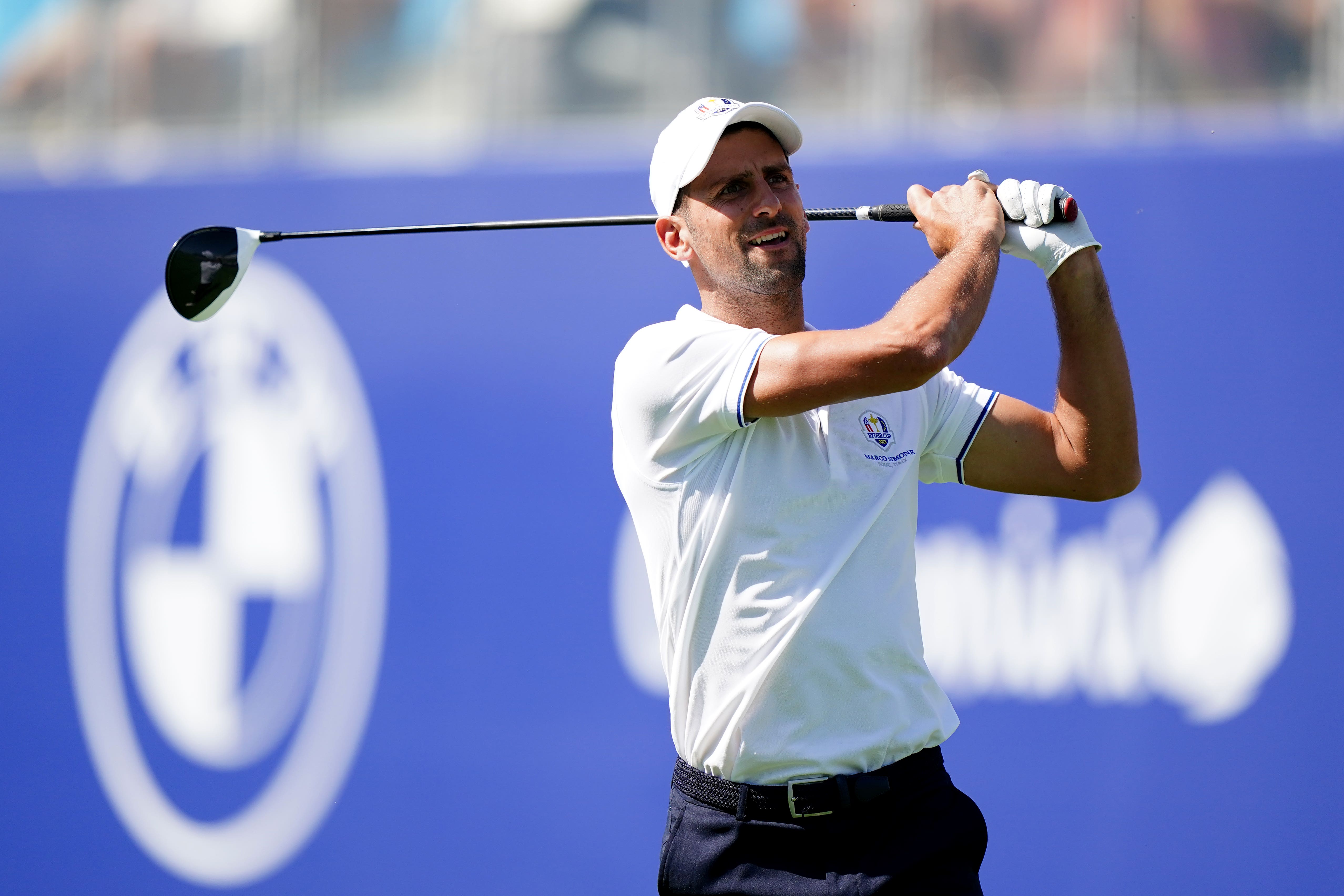 Novak Djokovic played in the All Star match at the Ryder Cup (Zac Goodwin/PA)