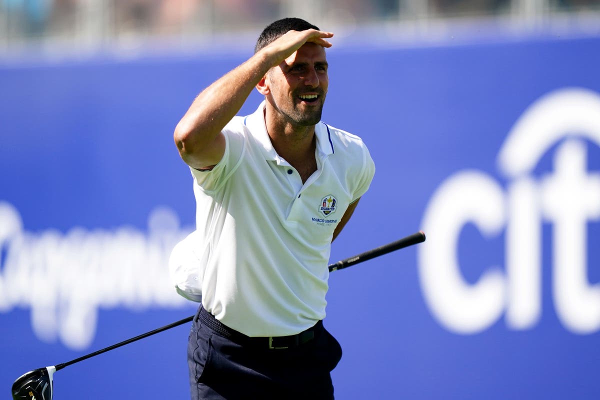 Novak Djokovic tries his hand at golf &ndash; Wednesday&rsquo;s sporting social
