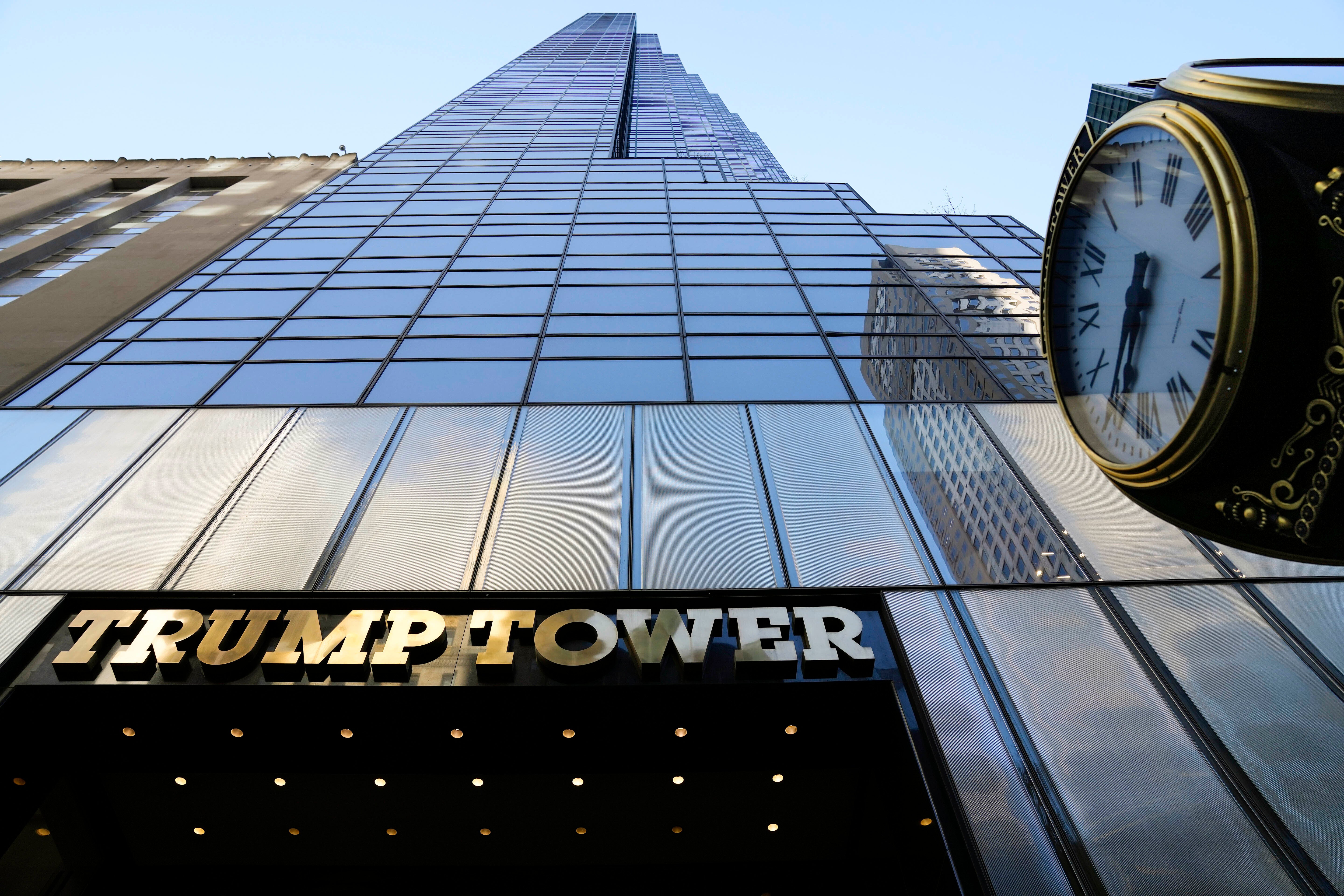 Trump Tower on Fifth Avenue in midtown Manhattan