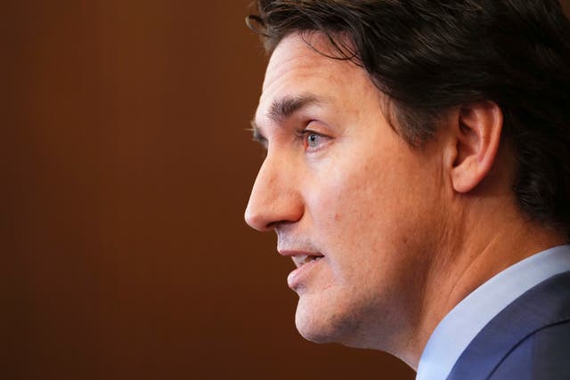 <p>File photo of Canada’s prime minister Justin Trudeau</p>