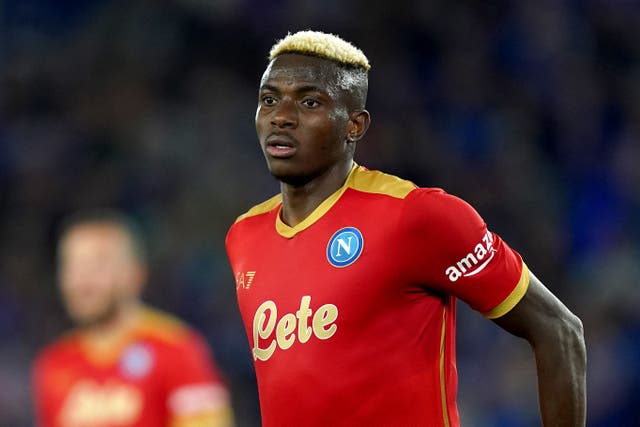 Napoli’s Victor Osimhen is again being linked with a move (Mike Egerton/PA)