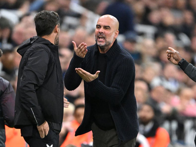 Guardiola clashes with Newcastle assistant Jason Tindall