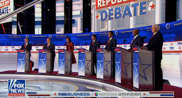 <p>The seven candidates were asked by moderator Dana Perino who would sacrifice themselves to defeat front-runner Donald Trump</p>