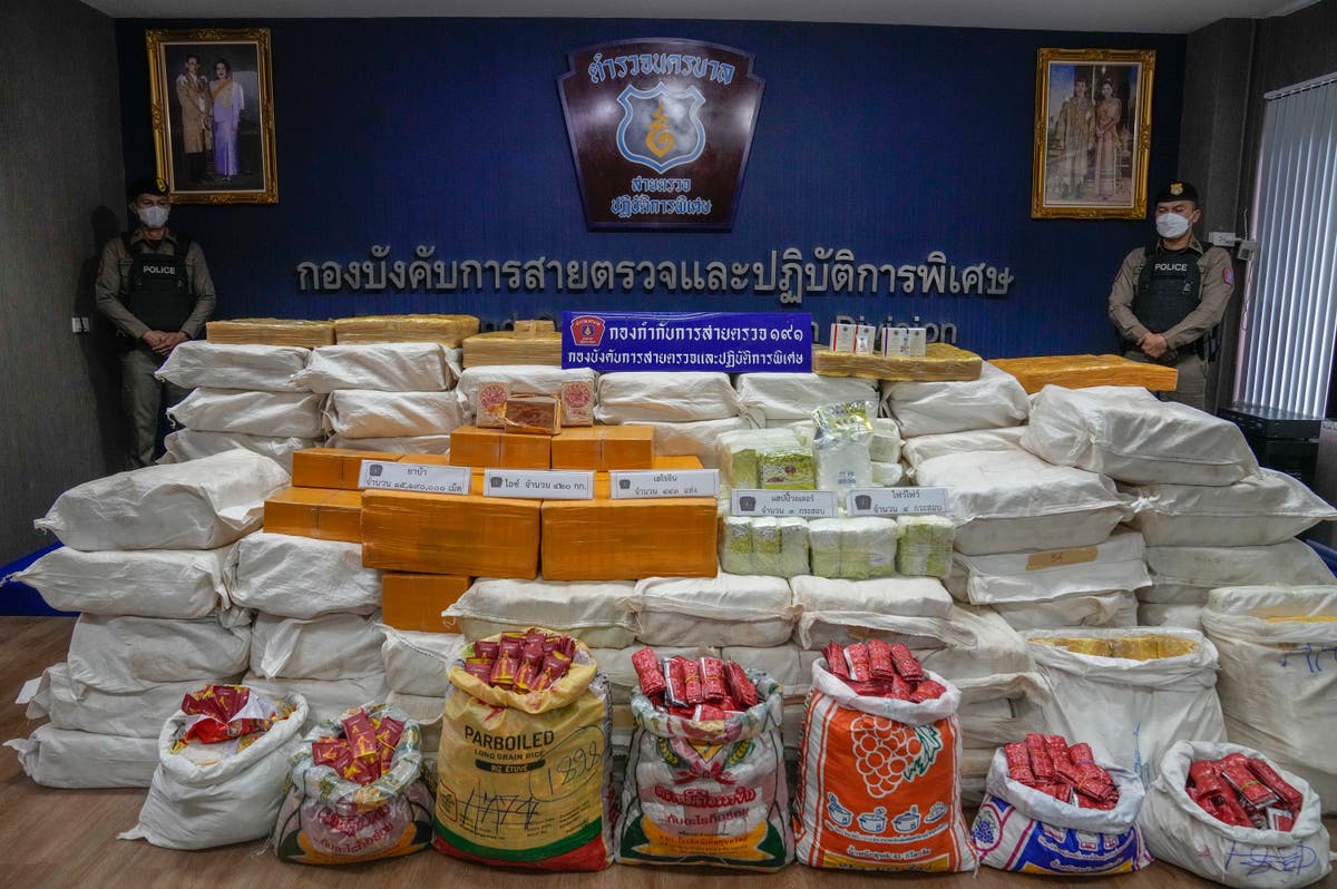 Thai police say drug bust nets methamphetamine, crystal meth and heroin worth $8.2 million