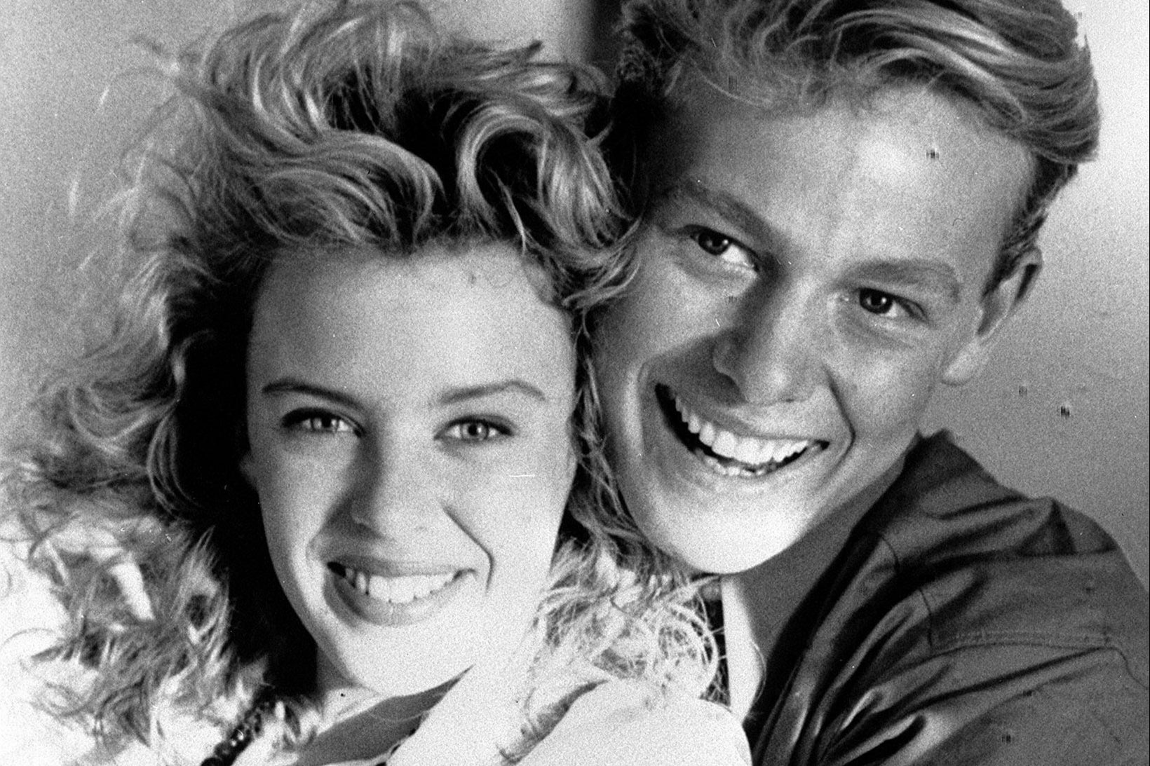 Minogue and Donovan at the height of their ‘Neighbours’ fame in 1988
