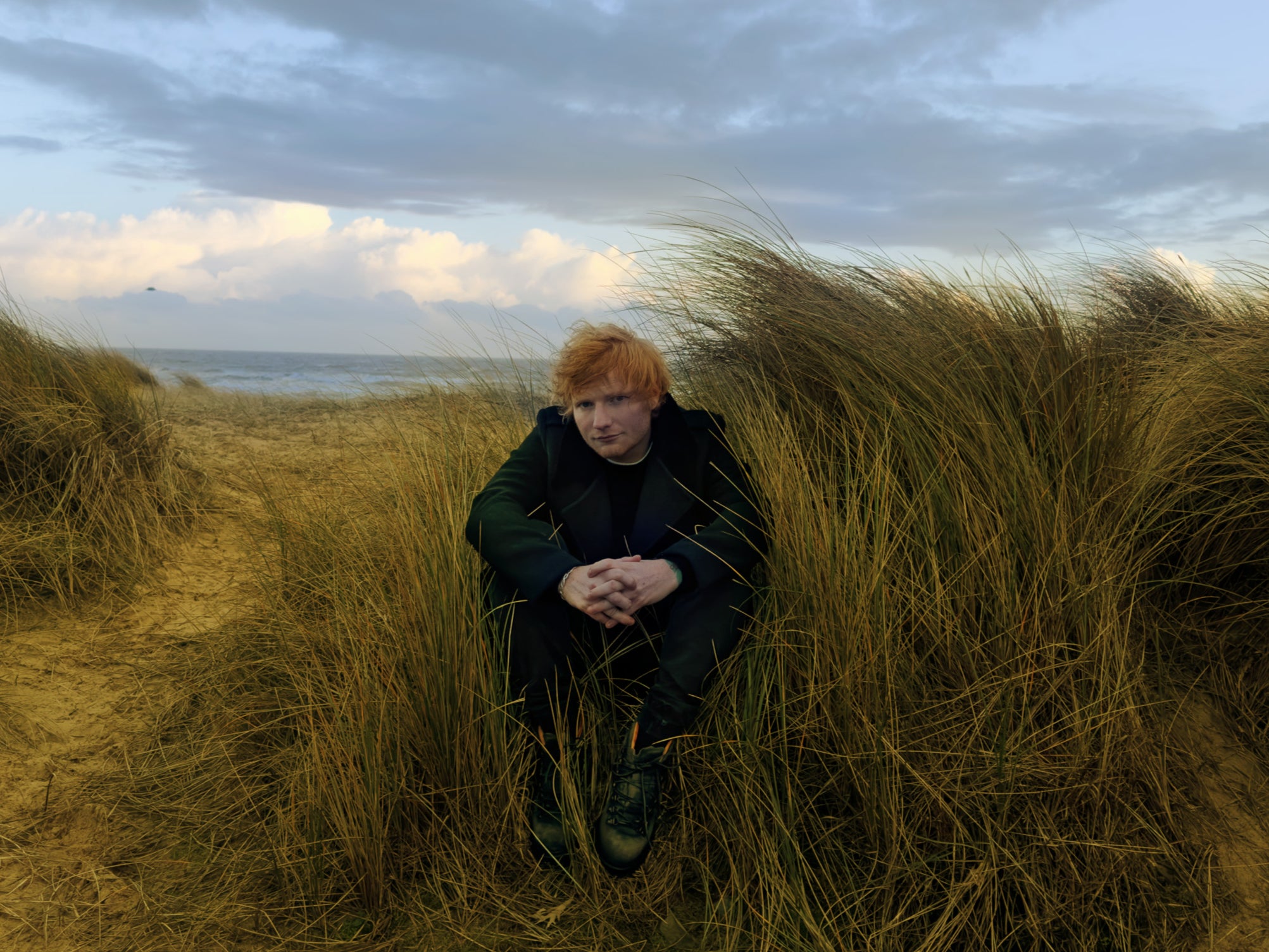 Ed Sheeran in artwork for his new album, ‘Autumn Variations’, by Annie Leibovitz