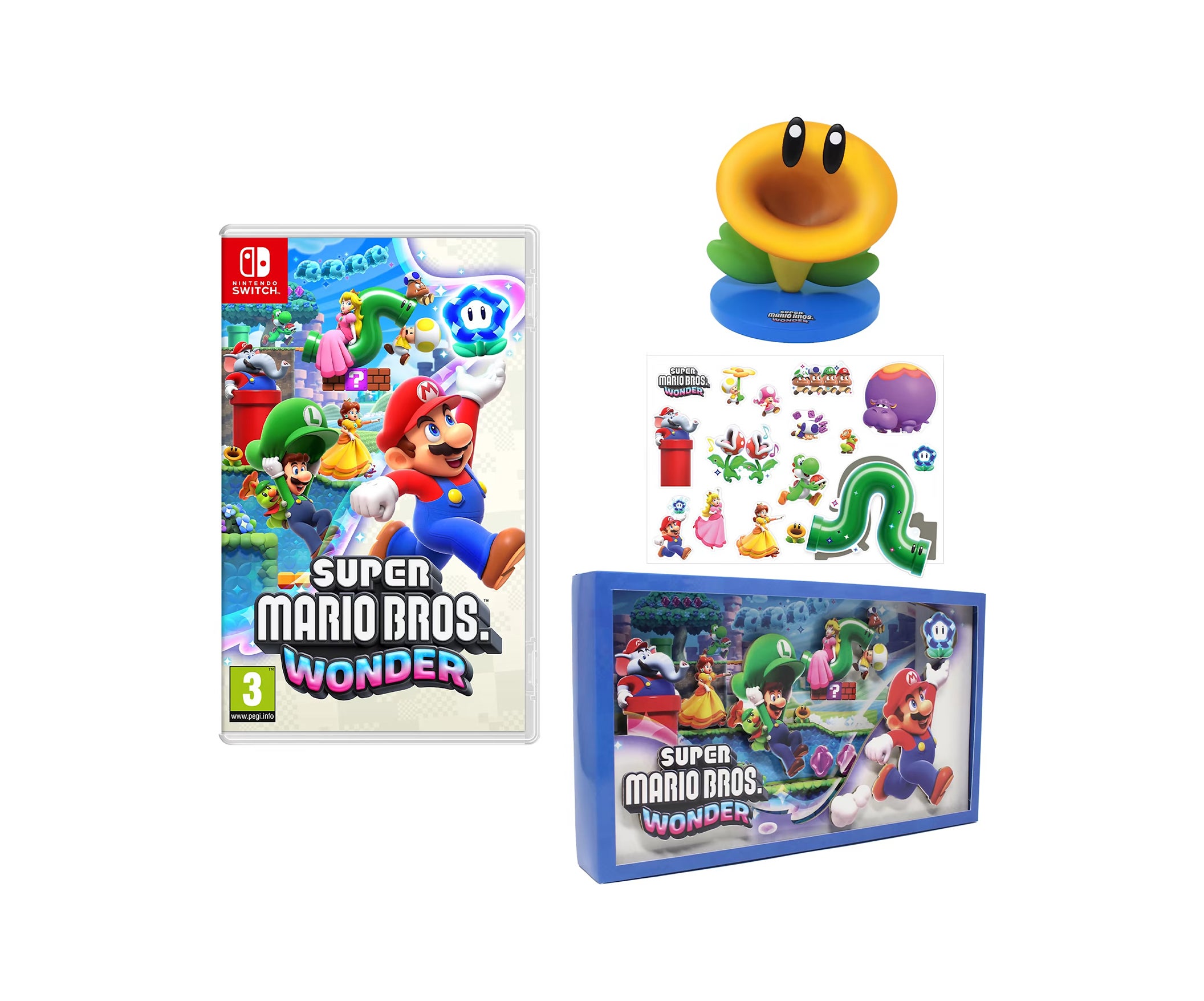 Nintendo Switch with Super Mario Bros. WonderBundle 