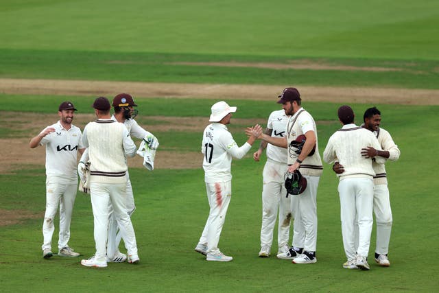 Surrey have been crowned county champions (Steven Paston/PA)