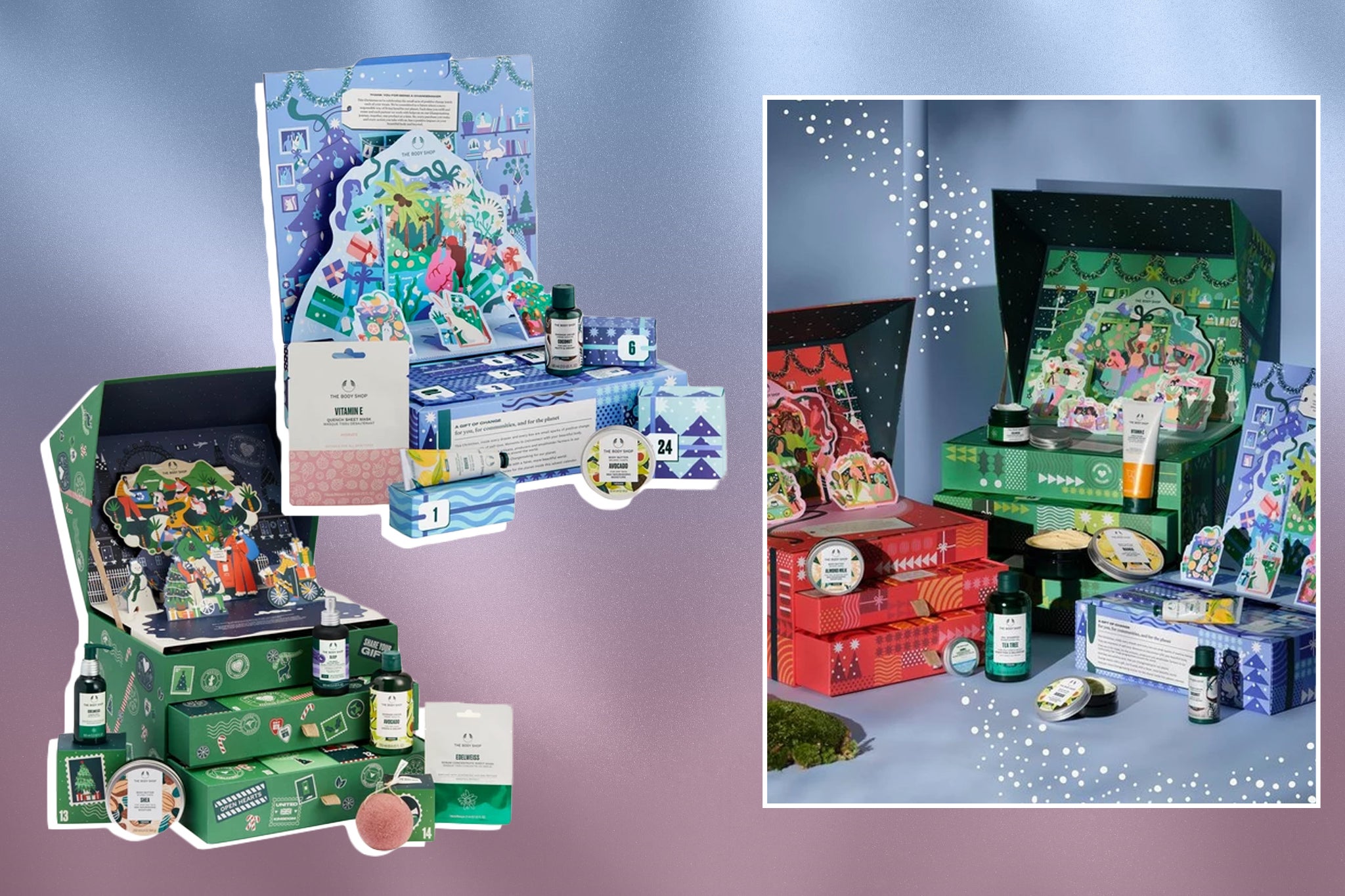 The Body Shop’s advent calendars start at £60 and are packed with cult classics