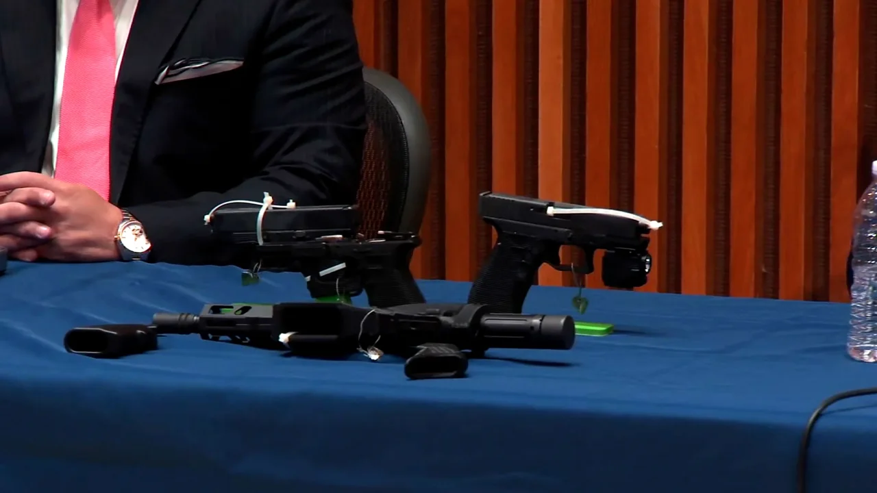 Ghost guns were recovered from a daycare centre in Harlem, possibly within children’s reach