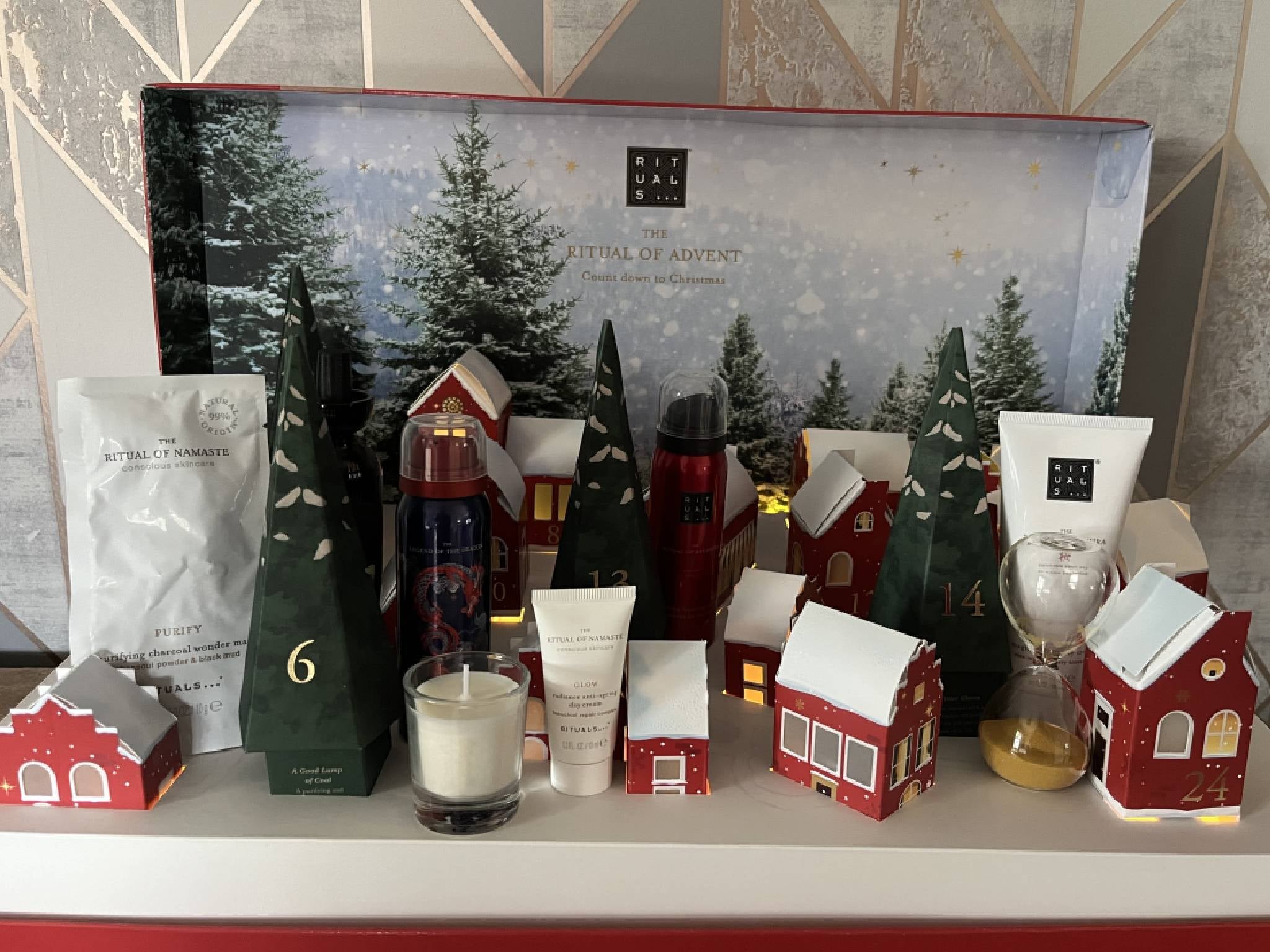 The Rituals deluxe advent calendar in all of its glory