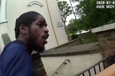 Moment Olympic sprinter Ricardo Dos Santos pleads ‘what did I do?’ as police scream ‘get out the car’