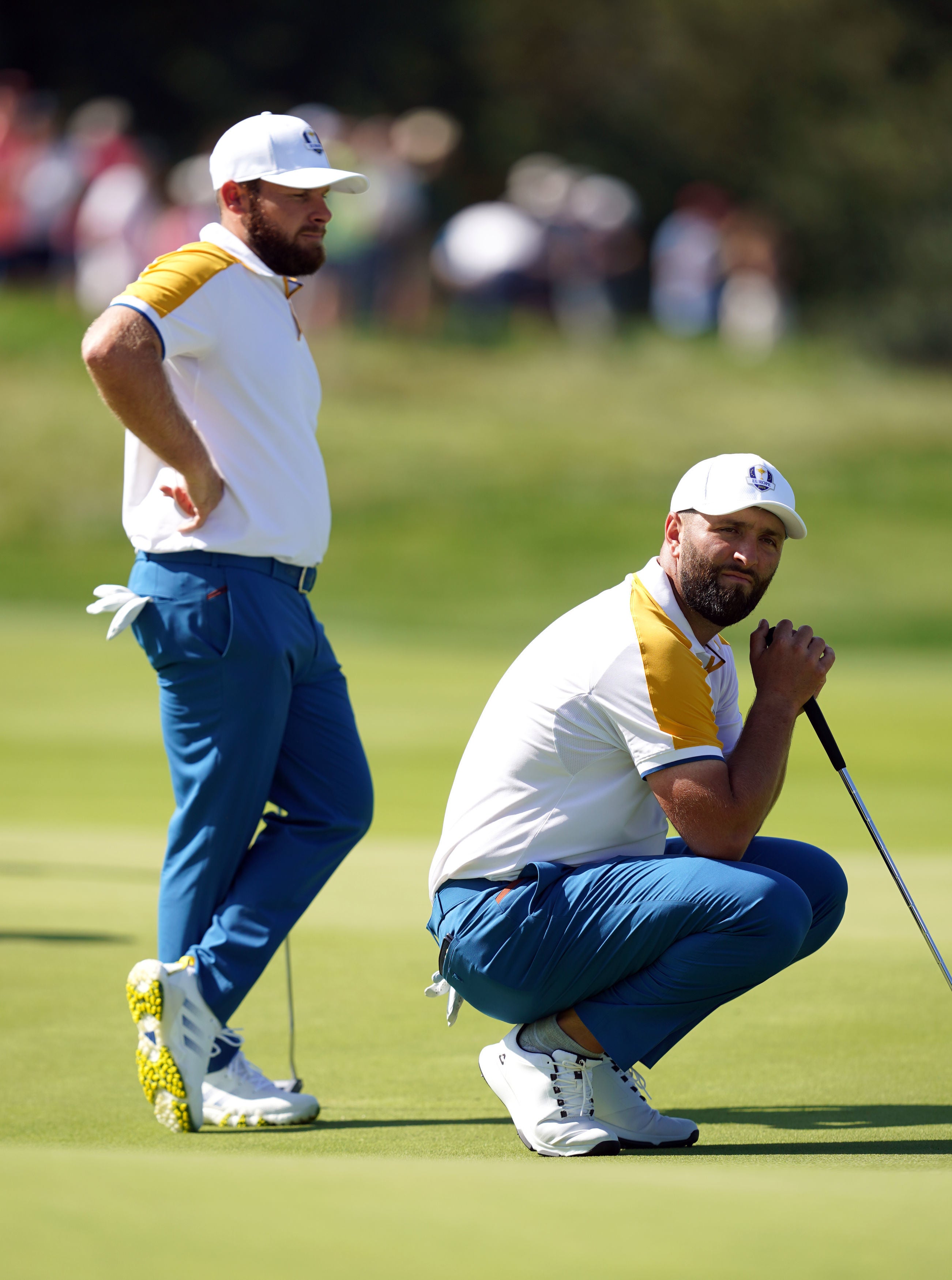 Tyrrell Hatton and Jon Rahm provide theatre on the course with their ‘passion’